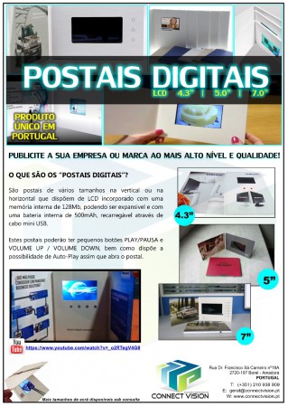 Postal Digital com LCD incorporado